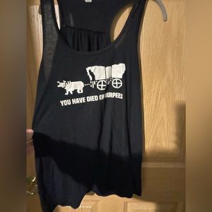 Constantly Varied Gear You Have Died of Burpees Black Tank Top XXL